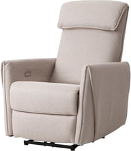 Gabriel lepotuoli sähkömekanismilla beige: Tyylikäs beige lepotuoli sähkömekanismilla, täydellinen rentoutumiseen olohuoneessa. Ergonominen muotoilu ja moderni ilme.