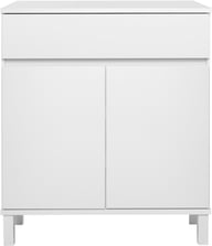 Pikkukuva: Sata lipastokaappi nro 28. 92cm ovi + 1ltk valkoinen, kantikas jalka