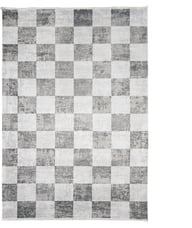 Ruutu matto 200x290cm harmaa