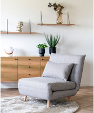 Pikkukuva: House Nordic Marlow vuodetuoli, harmaa