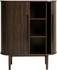 Pikkukuva: Meta kaappi 118 cm, ruskea tammi (viilu)