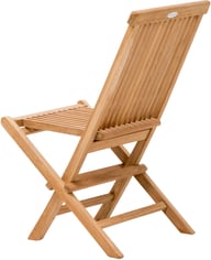 Malibu taittotuoli: Tyylikäs Malibu-taittotuoli teak-puusta on täydellinen lisä parvekkeelle tai terassille. Kevyt ja helposti siirrettävä, sopii niin rentoutumiseen kuin vierailijoiden vastaanottamiseen.