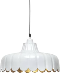 Pikkukuva: PR Home Wells riippuvalaisin valkoinen/kulta 43cm