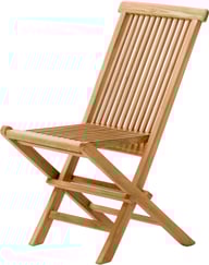 Malibu taittotuoli: Tyylikäs Malibu-taittotuoli, valmistettu kestävästä teak-puusta. Erinomainen valinta parvekkeelle tai terassille, helppo varastoida.