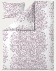 Vallila Vanilja pussilakanasetti sateen mauve 150x210cm