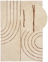 Pikkukuva: House Nordic matto, puuvilla, beige/ruskea, 200x300 cm