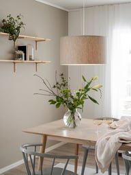 Pikkukuva: PR Home Sara linne riippuvalaisin pellava 55 cm