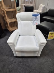 Harald Recliner-nojatuoli, valkoinen nahka