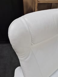 Harald Recliner-nojatuoli, valkoinen nahka