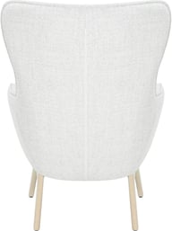 Pikkukuva: N&L Lisbet lepotuoli & rahi, beige verhoilu, valkovahatun tammen värinen runko