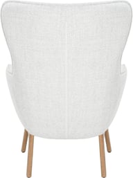 Pikkukuva: N&L Lisbet lepotuoli & rahi, beige verhoilu, natural tammen värinen runko