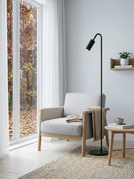 Pikkukuva: Curve lattiavalaisin mattavihreä
