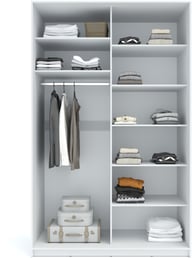 Pikkukuva: Sandy liukuovikomero 150/60/240 cm + 2 peiliovea