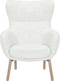 Pikkukuva: N&L Lisbet lepotuoli & rahi, beige verhoilu, natural tammen värinen runko