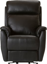 Pikkukuva: Loungea Colorado recliner-tuoli nostomekanismilla musta nahka/keinonahka