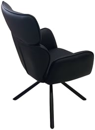 Astrid North Collection ruokapöydän tuoli, musta keinonahka: Tyylikäs metallirunko, musta bonded-nahka, Astrid ruokatuoli. Erinomainen lisä ruokailutilaan tai keittiöön. Kestävä ja moderni muotoilu.