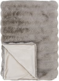Pikkukuva: House Nordic Galena torkkupeitto, harmaa keinoturkis