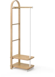 Pikkukuva: Umbra Bellwood vaaterekki 39x44x168 cm valkoinen/luonnonväri