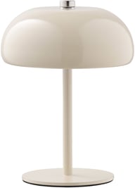 Pikkukuva: House Nordic ladattava pöytävalaisin, metalli, beige, ø13 cm