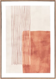 Pikkukuva: House Nordic Mina canvas-taulu nro 1, beige/ruskea 50x70 cm