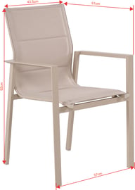 Pikkukuva: Messina ruokatuoli, pinottava khaki 26/teak