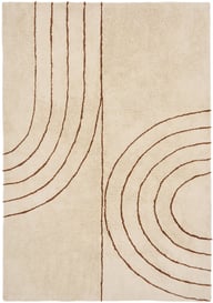 Pikkukuva: House Nordic matto, puuvilla, beige/ruskea, 160x230 cm