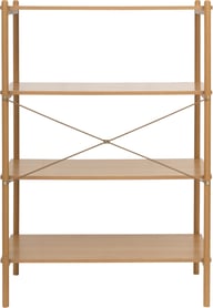 Kastrup hylly 80x118 cm, natural tammi (MDF/melamiini): Tyylikäs Kastrup-hylly, luonnollinen tammi, 80x118 cm. Sopii olohuoneeseen, eteiseen tai kirjahyllyksi säilytyksen tehostamiseksi.
