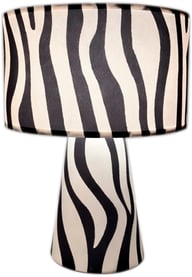 Pikkukuva: Zany zebra pöytävalaisin musta/valkoinen
