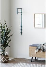 Pikkukuva: House Nordic Trento vaateteline 82 cm, metallinen, vihreä