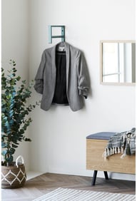 Pikkukuva: House Nordic Trento vaateteline 82 cm, metallinen, vihreä