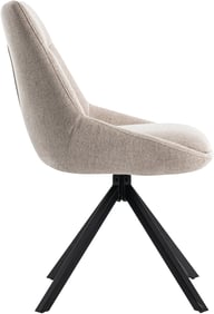 North Collection Everly ruokapöydän tuoli hiekka (Kiinteä Star-jalka): Tyylikäs Everly ruokatuoli hiekka, metallijalka ja moderni verhoilu. Täydellinen ruokailutilan kaluste kahdelle. Kestävä ja mukava istua.