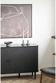 Pikkukuva: House Nordic senkki, 2 ovea, musta, 140x40x79 cm