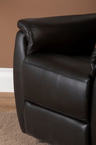Pikkukuva: Loungea Colorado recliner-tuoli nostomekanismilla musta nahka/keinonahka