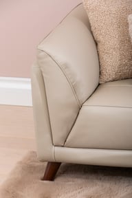 Pikkukuva: Amalfi 3-istuttava sohva beige nahka/keinonahka