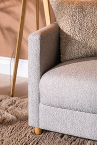Pikkukuva: Nobe 2-istuttava vuodesohva 140cm beige, saarni jalka