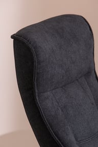 Pikkukuva: Viking tuoli + rahi, vakiokorkeus, Star-jalka classic musta, puu 920 musta, Caprice Charcoal