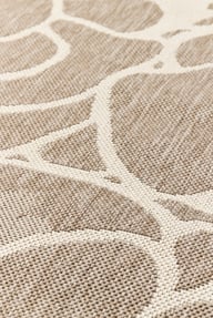 Pikkukuva: Vallila Makeba Flat matto 160x230cm beige/valkoinen (sisä- ja ulkokäyttöön)