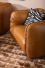 Pikkukuva: Novelli 1-istuttava lepotuoli nahka wax brown