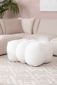 Pikkukuva: Puffy rahi 75x35x50 cm luonnonvalkoinen