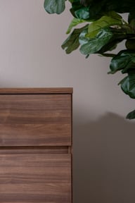 Pikkukuva: Sata lipasto nro 23. 92cm 4-ltk ruskea, sokkeli