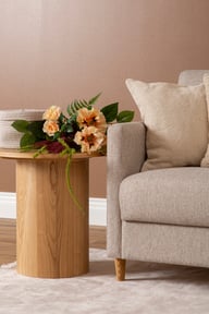 Pikkukuva: Nobe avokulmavuodesohva oikea, beige, saarni jalka