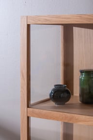 Malu vitriini kapea, natural tammi/tammiviilu
