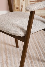 Pikkukuva: Nicola ruokatuoli, smoked tammi / beige kangas