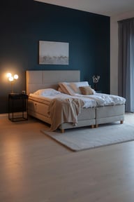 Dream Best moottorijenkkisänky 180x210 beige, petauspatjalla ja päädyllä: Moottorisänky, leveys 180 cm, dynaaminen mukautuvuus, laadukas patja. Täydellinen makuuhuoneeseen rentoutumiseen ja uneen.