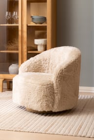 Pikkukuva: Astru nojatuoli pörröinen beige
