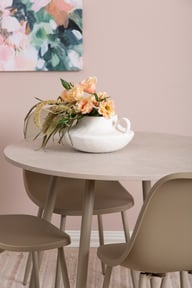 Pikkukuva: Silja ruokailuryhmä pyöreä 90cm neljälle, hiekka / khaki