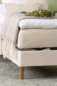 Pikkukuva: Unelle 500 Viscolux moottorisänky 5-vyöh. visco 80x200cm hard, fano 03 luonnonvalk. sis. tammijalat (sis. memory pp soft)