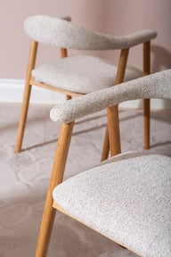 Pikkukuva: Nicola ruokapöydän tuoli, natural tammi / beige kangas