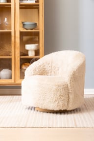 Pikkukuva: Astru nojatuoli pörröinen beige