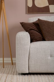 Pikkukuva: Flow 3-istuttava vuodesohva joustinpatjalla monique linen vaalea beige